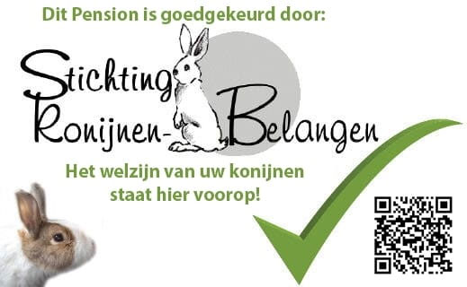 Ons pension werd goedgekeurd door Stichting Konijnenbelangen met de hoogst mogelijke score